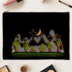 Halloween Zombie Hands Cosmetic Bag (xxxl)  by Valentinaart