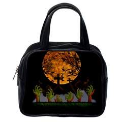 Halloween Zombie Hands Classic Handbags (one Side) by Valentinaart