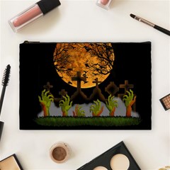 Halloween Zombie Hands Cosmetic Bag (large)  by Valentinaart