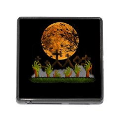 Halloween Zombie Hands Memory Card Reader (square) by Valentinaart