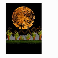 Halloween Zombie Hands Large Garden Flag (two Sides) by Valentinaart