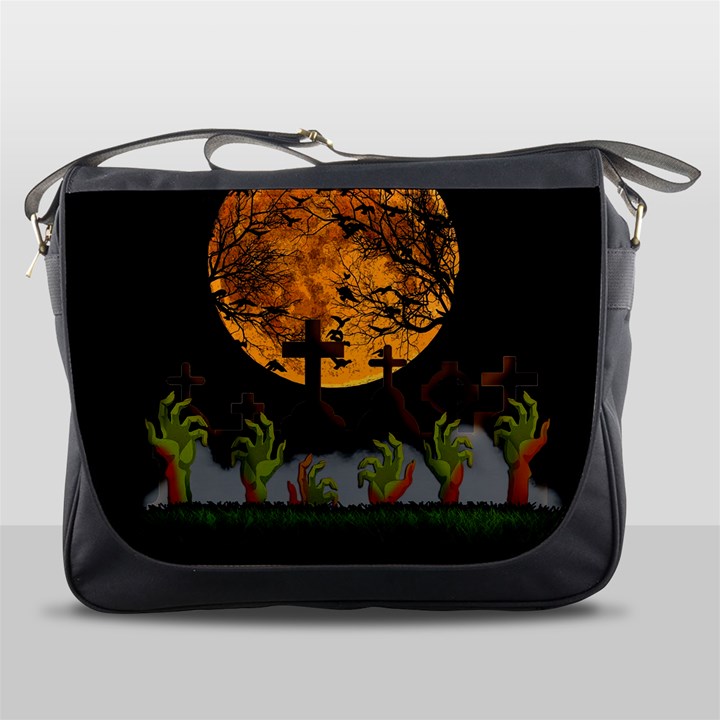 Halloween Zombie Hands Messenger Bags