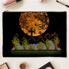 Halloween Zombie Hands Cosmetic Bag (xxxl)  by Valentinaart