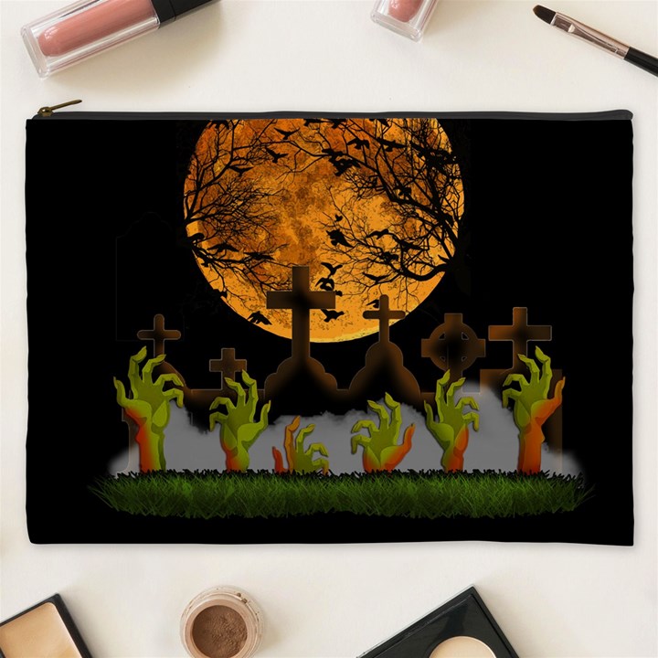 Halloween Zombie Hands Cosmetic Bag (XXXL) 