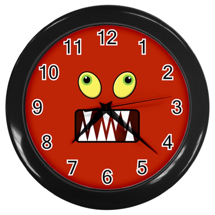 Funny Monster Face Wall Clocks (Black)