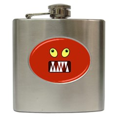 Funny Monster Face Hip Flask (6 oz)