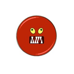 Funny Monster Face Hat Clip Ball Marker (4 Pack) by linceazul