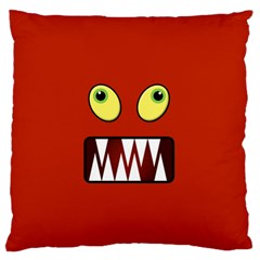 Funny Monster Face Standard Flano Cushion Case (Two Sides)