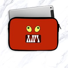 Funny Monster Face Apple Ipad Mini Zipper Cases by linceazul