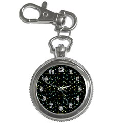 Splatter Abstract Dark Pattern Key Chain Watches by dflcprints