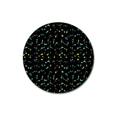 Splatter Abstract Dark Pattern Magnet 3  (round) by dflcprints