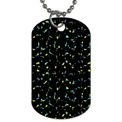 Splatter Abstract Dark Pattern Dog Tag (one Side) by dflcprints