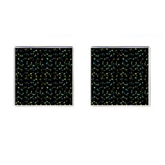 Splatter Abstract Dark Pattern Cufflinks (square) by dflcprints