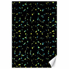 Splatter Abstract Dark Pattern Canvas 20  X 30   by dflcprints