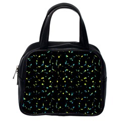 Splatter Abstract Dark Pattern Classic Handbags (one Side) by dflcprints