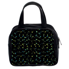 Splatter Abstract Dark Pattern Classic Handbags (2 Sides) by dflcprints