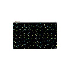 Splatter Abstract Dark Pattern Cosmetic Bag (small)  by dflcprints