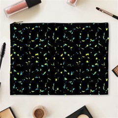 Splatter Abstract Dark Pattern Cosmetic Bag (xl) by dflcprints