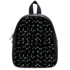 Splatter Abstract Dark Pattern School Bag (small) by dflcprints