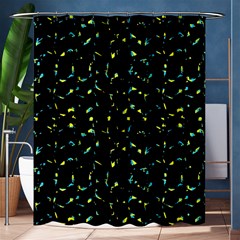 Splatter Abstract Dark Pattern Shower Curtain 60  X 72  (medium)  by dflcprints