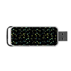 Splatter Abstract Dark Pattern Portable Usb Flash (one Side) by dflcprints