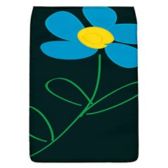 Whimsical Blue Flower Green Sexy Flap Covers (l)  by Mariart