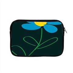 Whimsical Blue Flower Green Sexy Apple Macbook Pro 15  Zipper Case