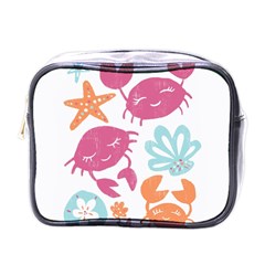 Animals Sea Flower Tropical Crab Mini Toiletries Bags