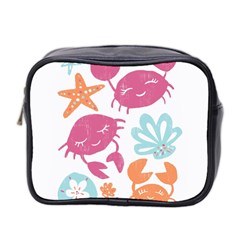 Animals Sea Flower Tropical Crab Mini Toiletries Bag 2-side by Mariart