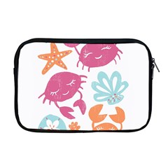 Animals Sea Flower Tropical Crab Apple Macbook Pro 17  Zipper Case by Mariart