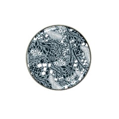 Abstract Floral Pattern Grey Hat Clip Ball Marker (4 Pack) by Mariart