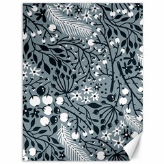 Abstract Floral Pattern Grey Canvas 36  X 48   by Mariart