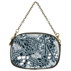 Abstract Floral Pattern Grey Chain Purses (two Sides)  by Mariart