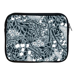 Abstract Floral Pattern Grey Apple Ipad 2/3/4 Zipper Cases by Mariart