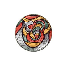 Beautiful Pattern Background Wave Chevron Waves Line Rainbow Art Hat Clip Ball Marker