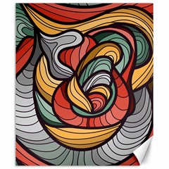 Beautiful Pattern Background Wave Chevron Waves Line Rainbow Art Canvas 20  X 24   by Mariart