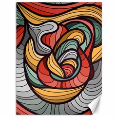 Beautiful Pattern Background Wave Chevron Waves Line Rainbow Art Canvas 36  X 48   by Mariart