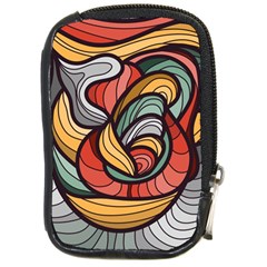 Beautiful Pattern Background Wave Chevron Waves Line Rainbow Art Compact Camera Cases by Mariart