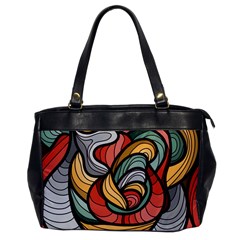 Beautiful Pattern Background Wave Chevron Waves Line Rainbow Art Office Handbags by Mariart