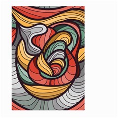 Beautiful Pattern Background Wave Chevron Waves Line Rainbow Art Large Garden Flag (two Sides)