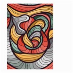 Beautiful Pattern Background Wave Chevron Waves Line Rainbow Art Large Garden Flag (Two Sides) Back