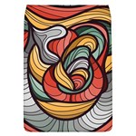 Beautiful Pattern Background Wave Chevron Waves Line Rainbow Art Flap Covers (L)  Front