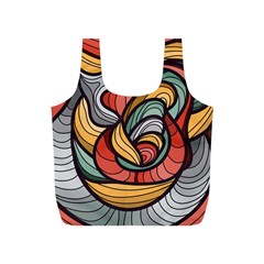 Beautiful Pattern Background Wave Chevron Waves Line Rainbow Art Full Print Recycle Bags (s)  by Mariart