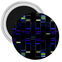 Biostatistics Line Blue 3  Magnets by Mariart