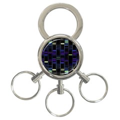 Biostatistics Line Blue 3-ring Key Chains by Mariart