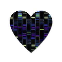 Biostatistics Line Blue Heart Magnet by Mariart