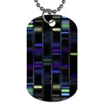 Biostatistics Line Blue Dog Tag (Two Sides) Front