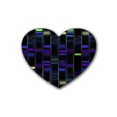 Biostatistics Line Blue Heart Coaster (4 Pack)  by Mariart