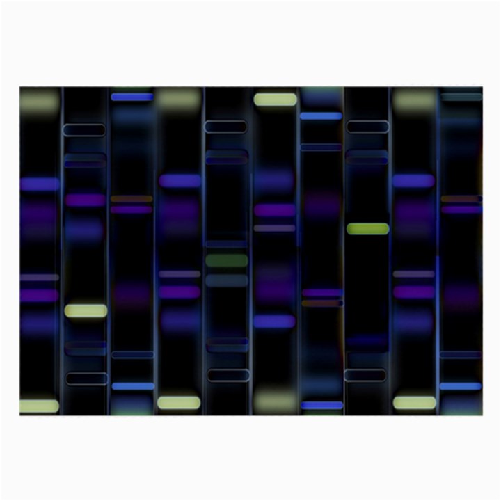 Biostatistics Line Blue Large Glasses Cloth (2-Side)