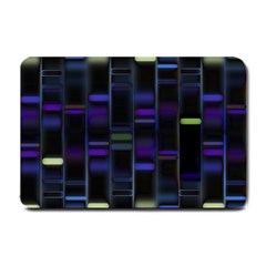 Biostatistics Line Blue Small Doormat  by Mariart